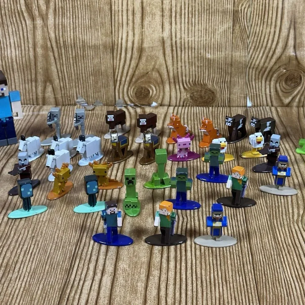Minecraft Nano Metalfigs‎ Die Cast Metal Figures Lot Of 34 Jada Toys READ